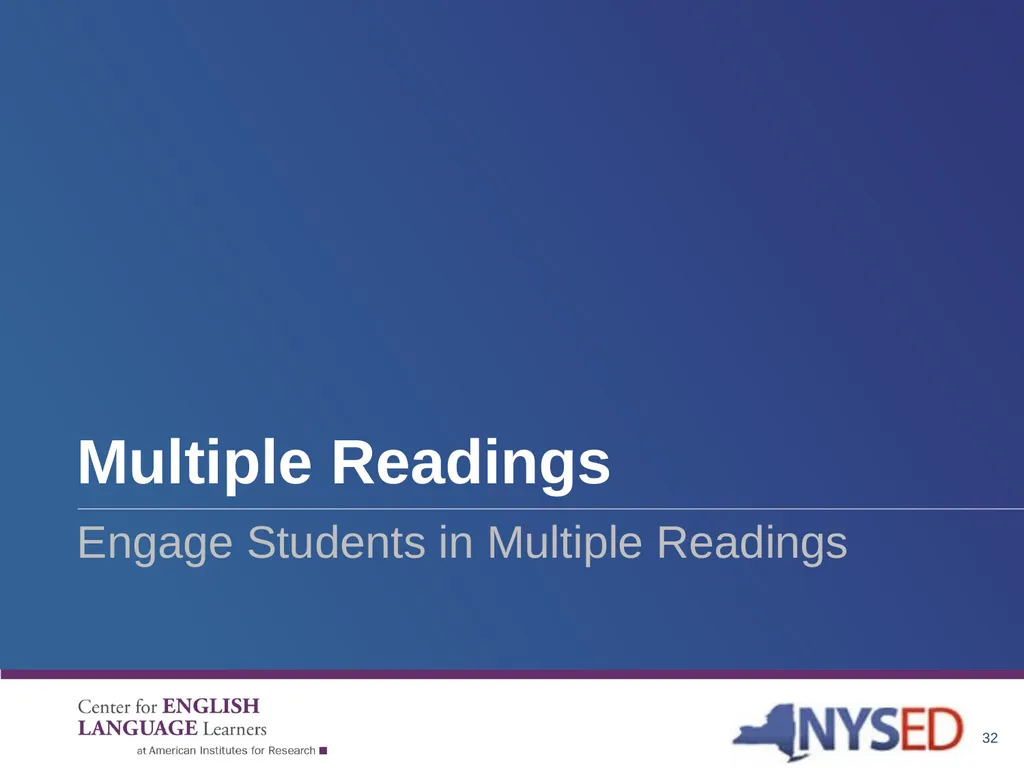 Enhancing Comprehension for English Language - slide 32 of 73
