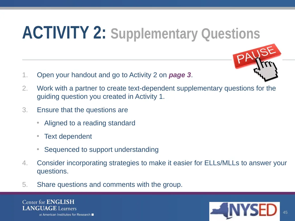 Enhancing Comprehension for English Language - slide 45 of 73