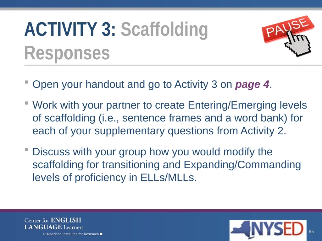 Enhancing Comprehension for English Language - slide 65 of 73