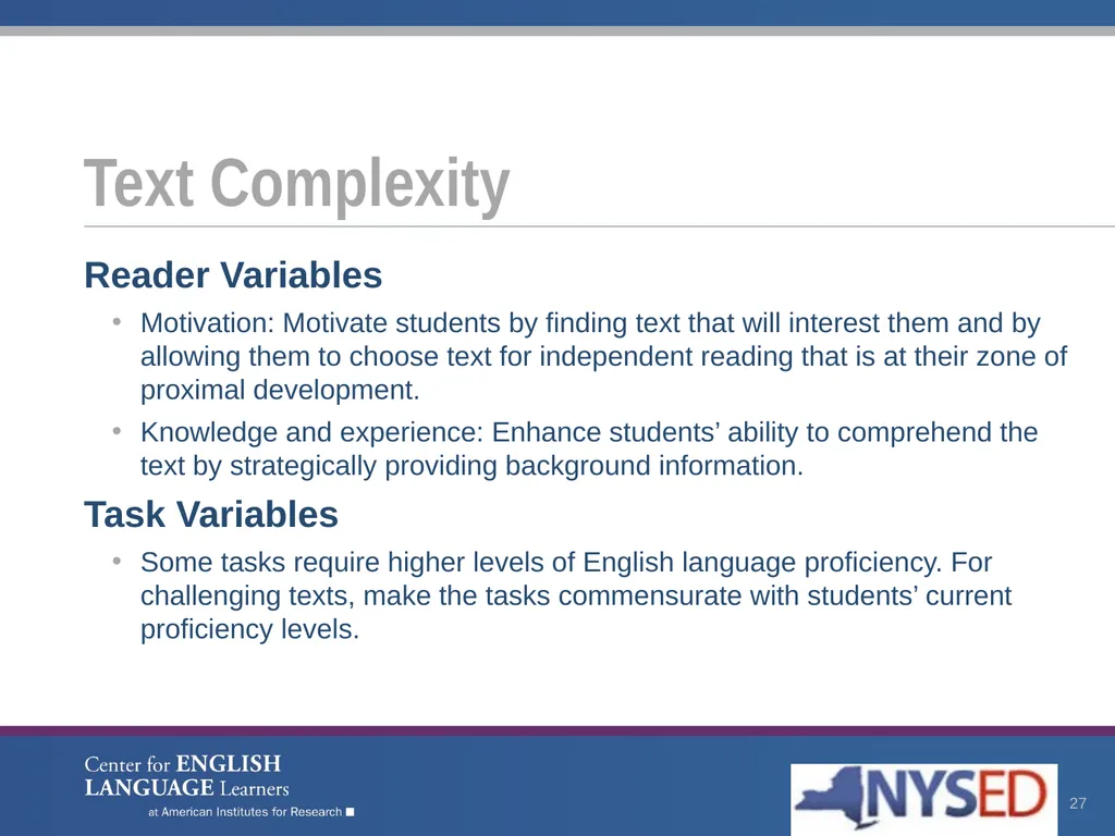 Enhancing Comprehension for English Language - slide 27 of 73