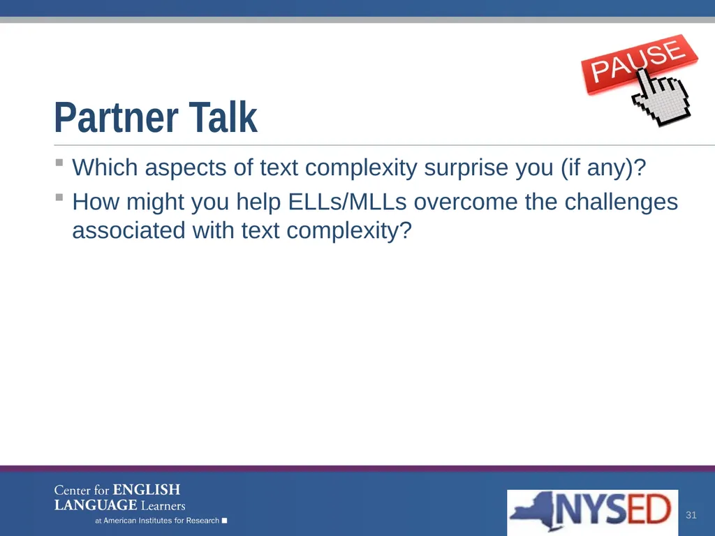 Enhancing Comprehension for English Language - slide 31 of 73