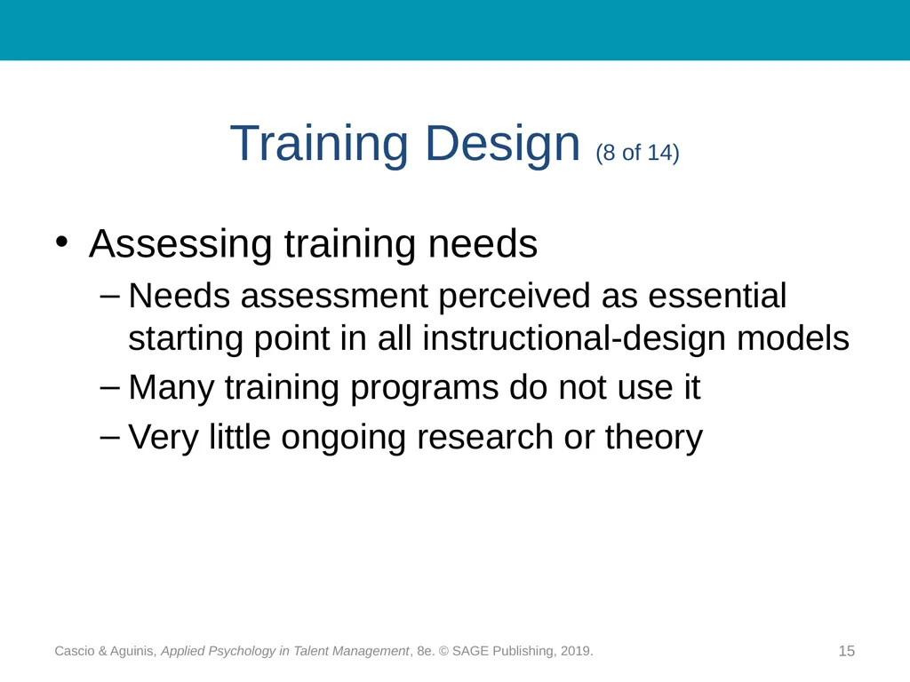 Chapter 15 Training and Development: - slide 15 of 30
