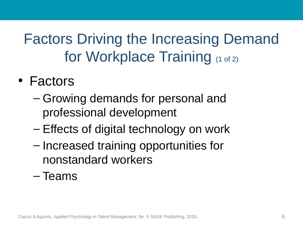 Chapter 15 Training and Development: - slide 6 of 30