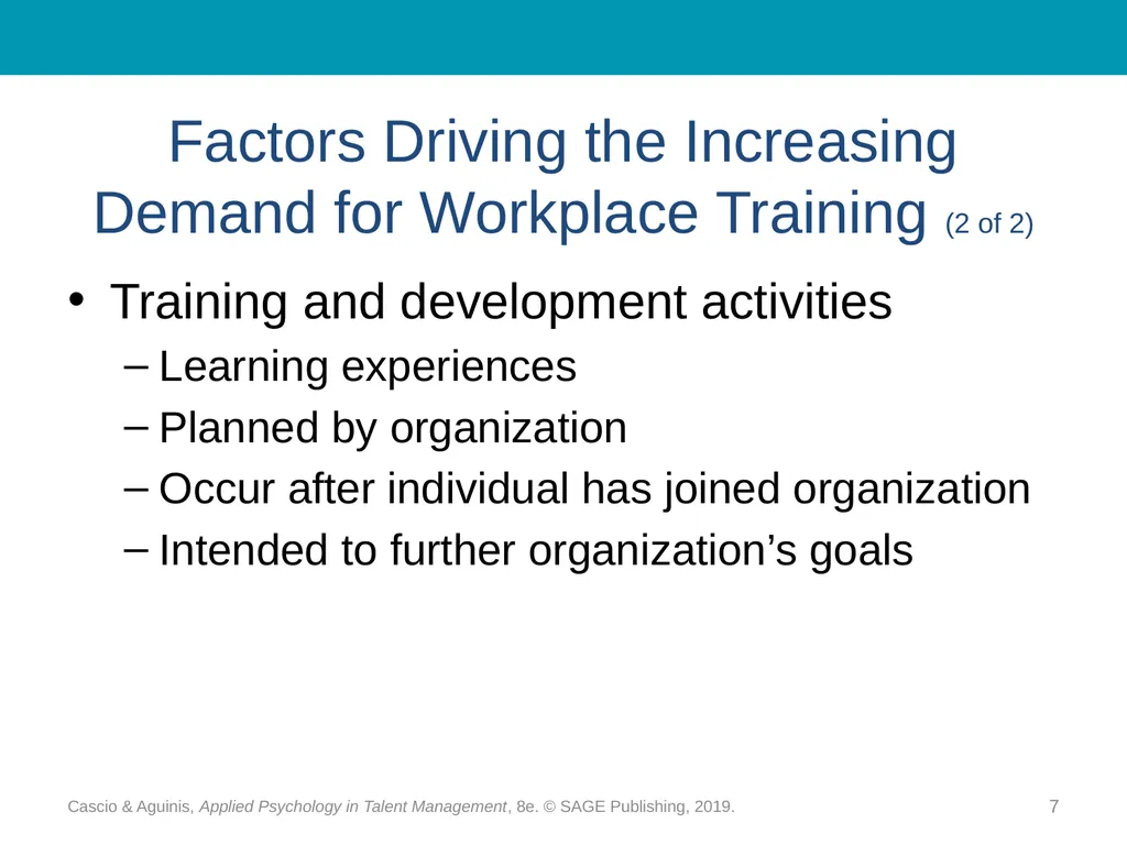 Chapter 15 Training and Development: - slide 7 of 30