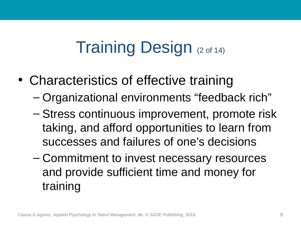 Chapter 15 Training and Development: - slide 9 of 30