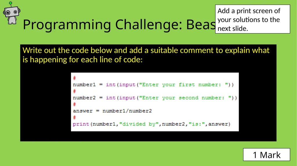 Introduction to Python Programming Part 3: Adding - slide 17 of 20