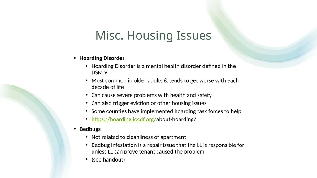 Housing EBS Basic Training Agenda EBS Role - slide 37 of 46