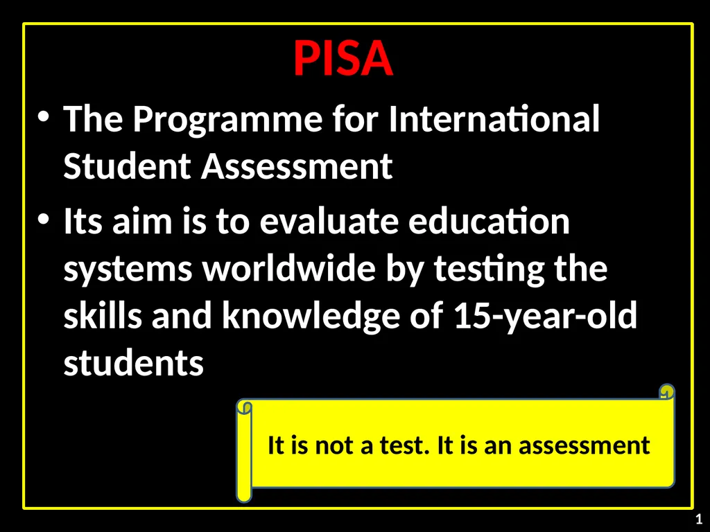 PISA - 2021 Why , What & How An Overview - slide 2 of 25