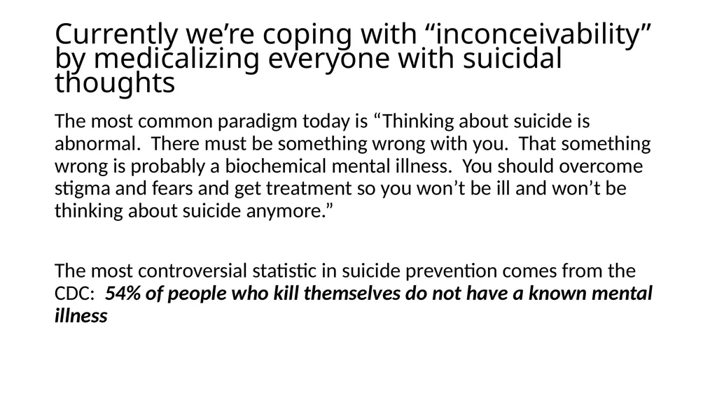 Person-Centered Approaches to Suicide Prevention - slide 5 of 26