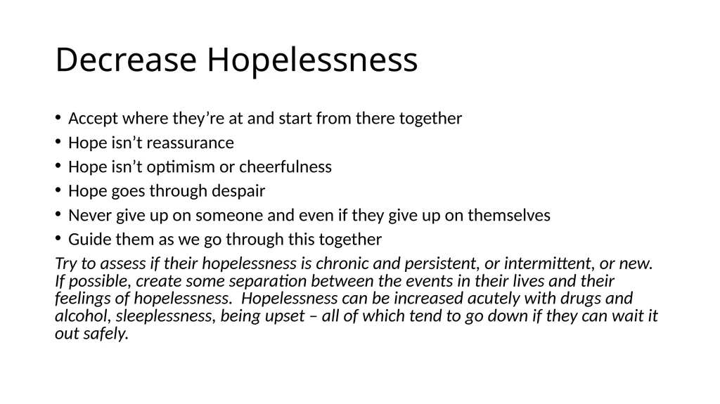 Person-Centered Approaches to Suicide Prevention - slide 12 of 26