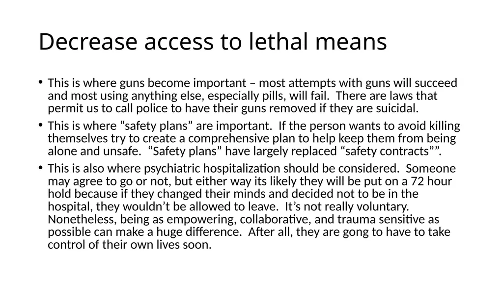 Person-Centered Approaches to Suicide Prevention - slide 17 of 26