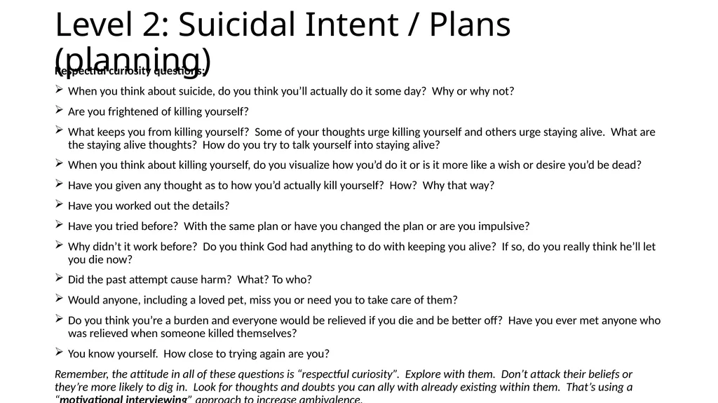 Person-Centered Approaches to Suicide Prevention - slide 14 of 26