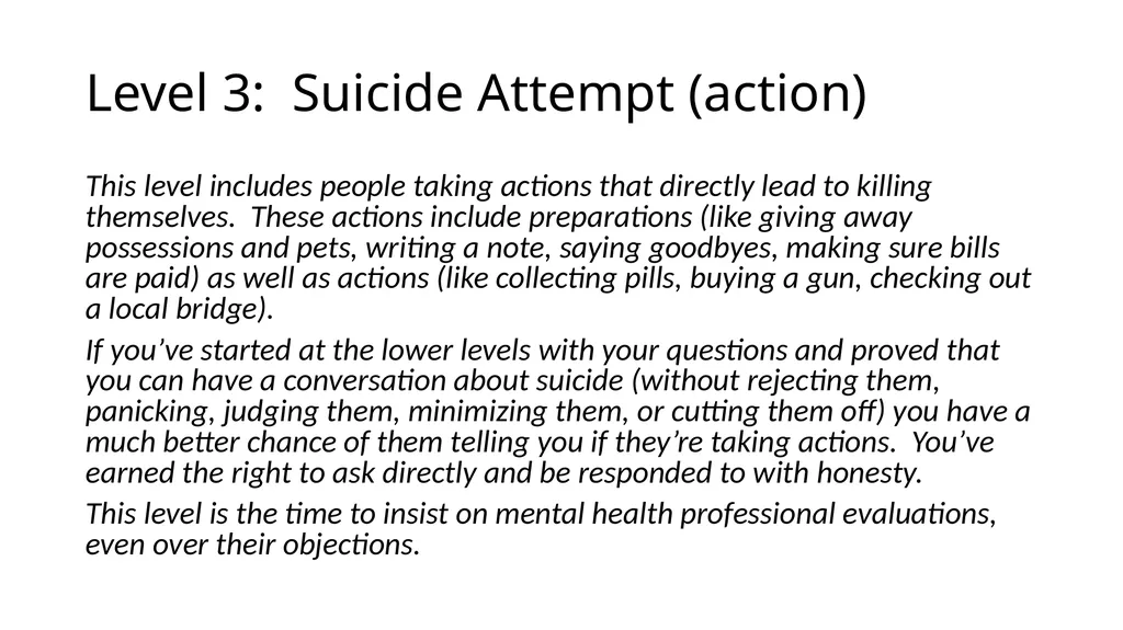 Person-Centered Approaches to Suicide Prevention - slide 16 of 26