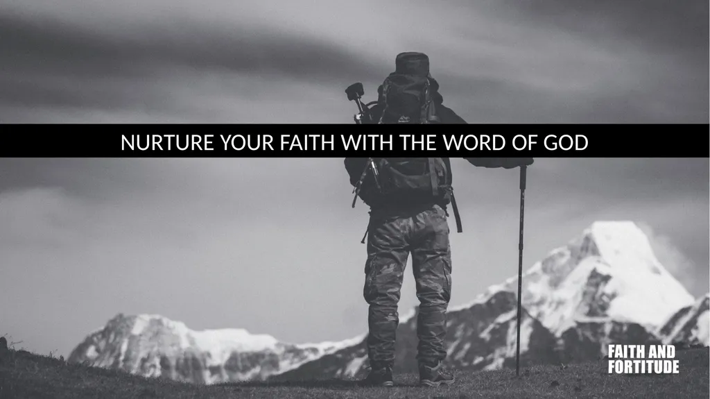 FAITH AND FORTITUDE TWO MAJOR CHALLENGES WE FACE - slide 4 of 32