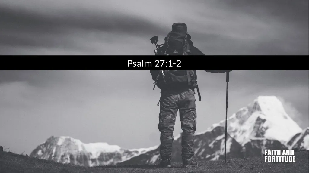 FAITH AND FORTITUDE TWO MAJOR CHALLENGES WE FACE - slide 5 of 32