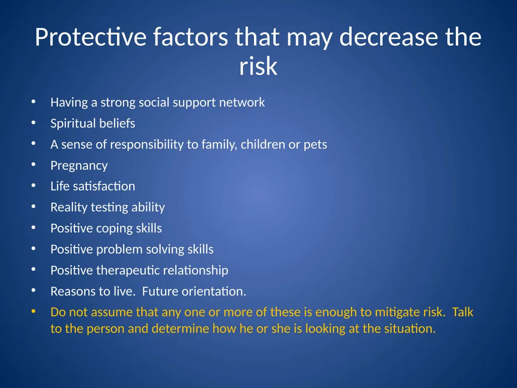 Basic Suicide Risk Assessment Stacey Moody McHenry - slide 13 of 19