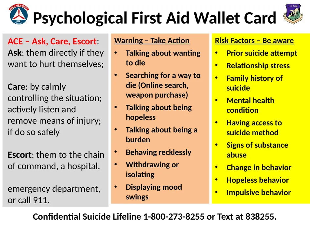 Look, Listen, and Link (LLL) Basic Psychological - slide 24 of 31