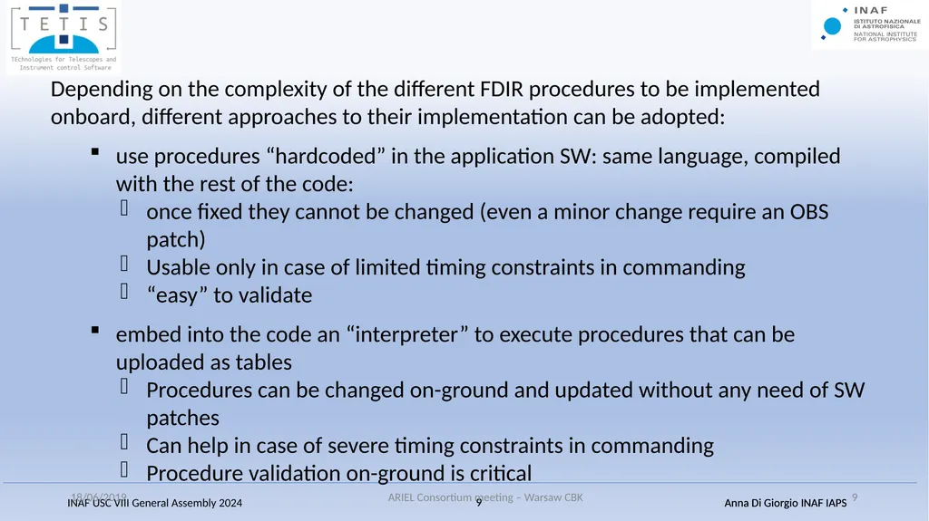 Fault-Detection, Isolation and Recovery (FDIR) - slide 9 of 15