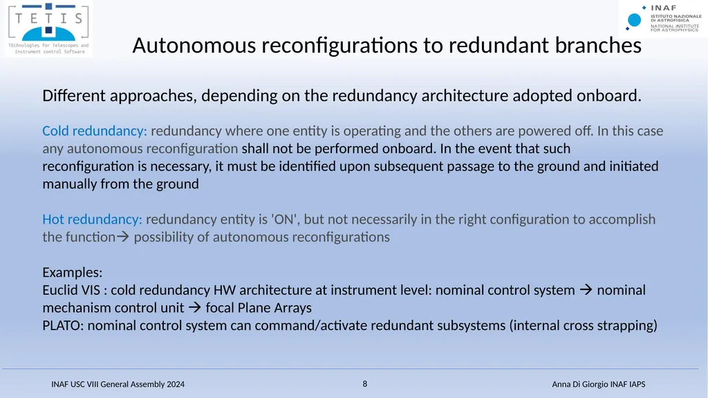 Fault-Detection, Isolation and Recovery (FDIR) - slide 8 of 15