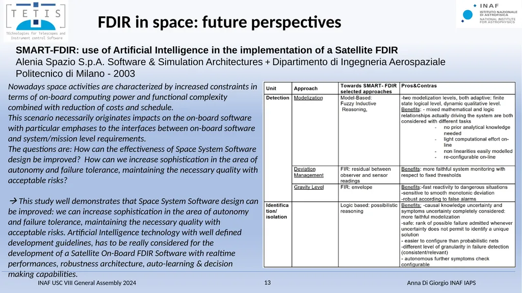 Fault-Detection, Isolation and Recovery (FDIR) - slide 13 of 15