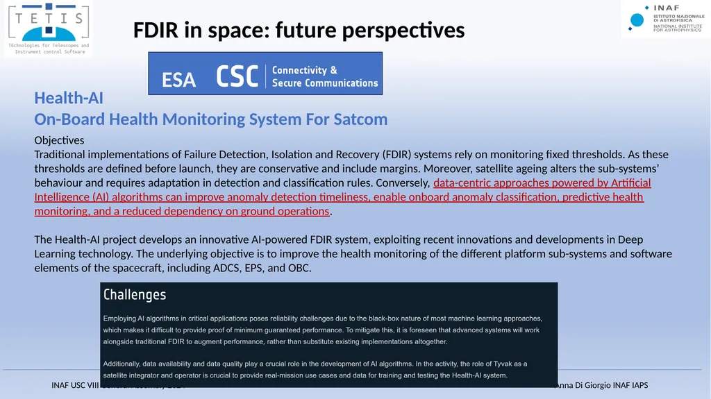 Fault-Detection, Isolation and Recovery (FDIR) - slide 14 of 15