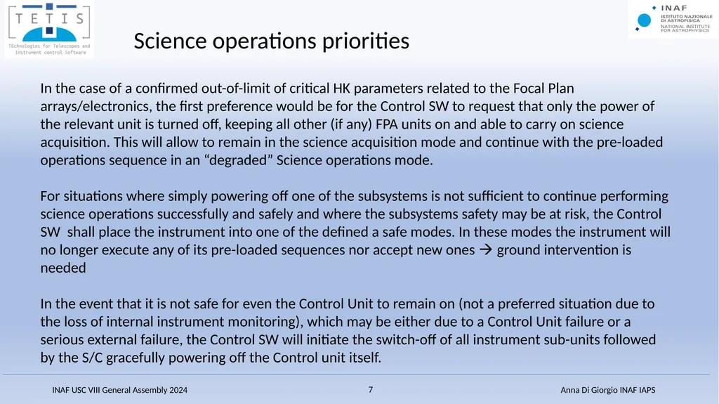 Fault-Detection, Isolation and Recovery (FDIR) - slide 7 of 15