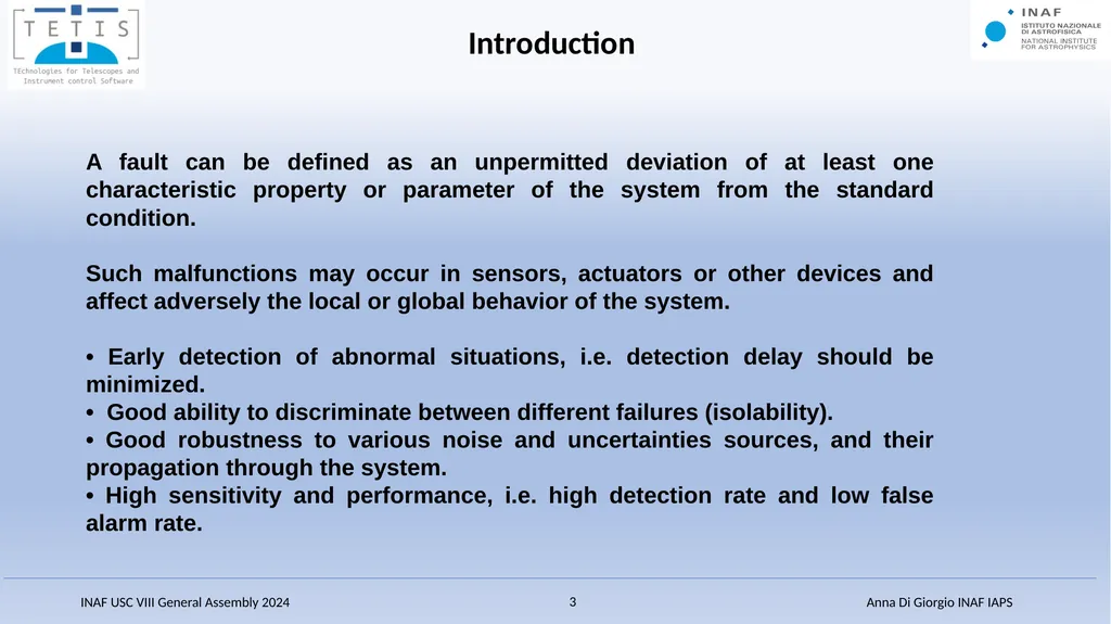 Fault-Detection, Isolation and Recovery (FDIR) - slide 3 of 15