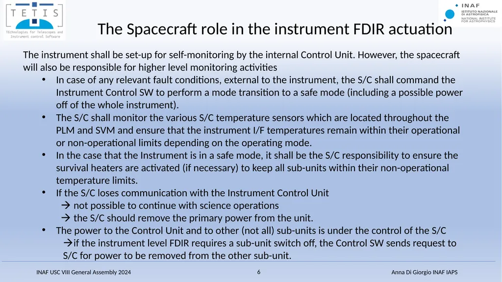 Fault-Detection, Isolation and Recovery (FDIR) - slide 6 of 15