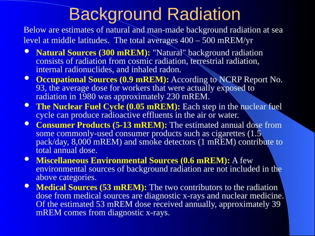 Radiation Safety for X-ray Diffraction Overview of - slide 11 of 20