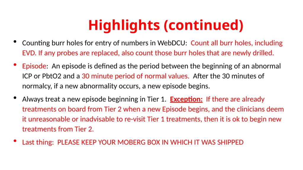 BOOST 3 Re-training Re-training is required after - slide 27 of 28