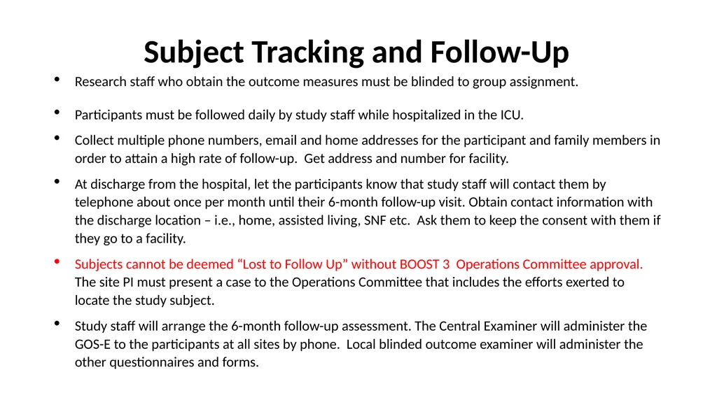 BOOST 3 Re-training Re-training is required after - slide 24 of 28