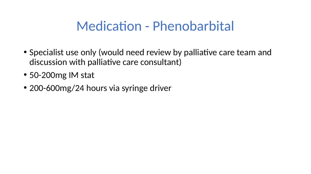 Terminal Agitation Martlets hospice What this talk - slide 14 of 17