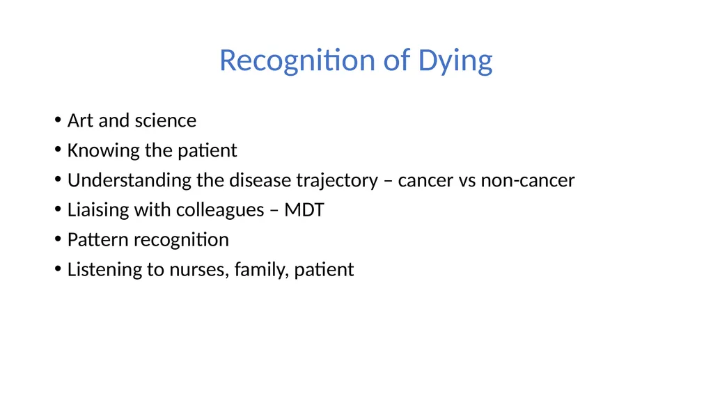 Terminal Agitation Martlets hospice What this talk - slide 5 of 17