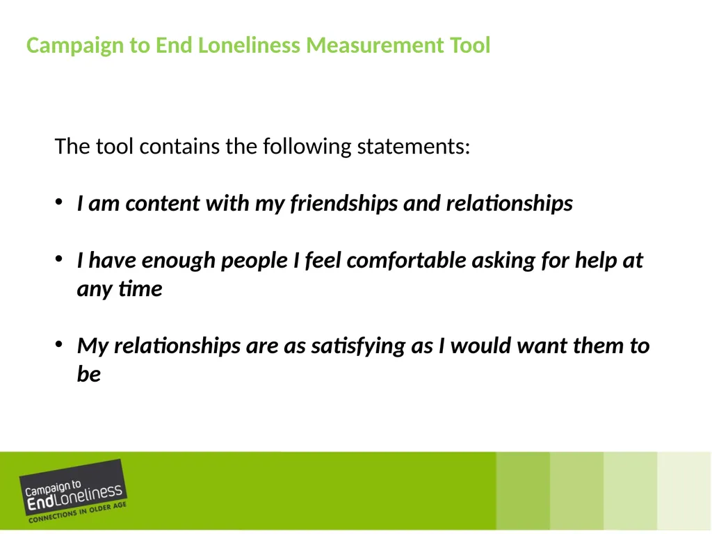 Measuring your impact on loneliness in later life - slide 6 of 21