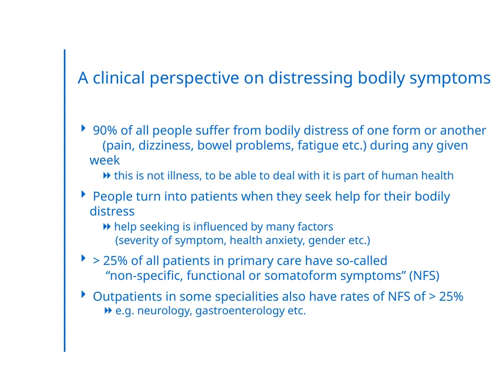 “Somatic Symptom Disorders in Primary Care” - slide 3 of 31