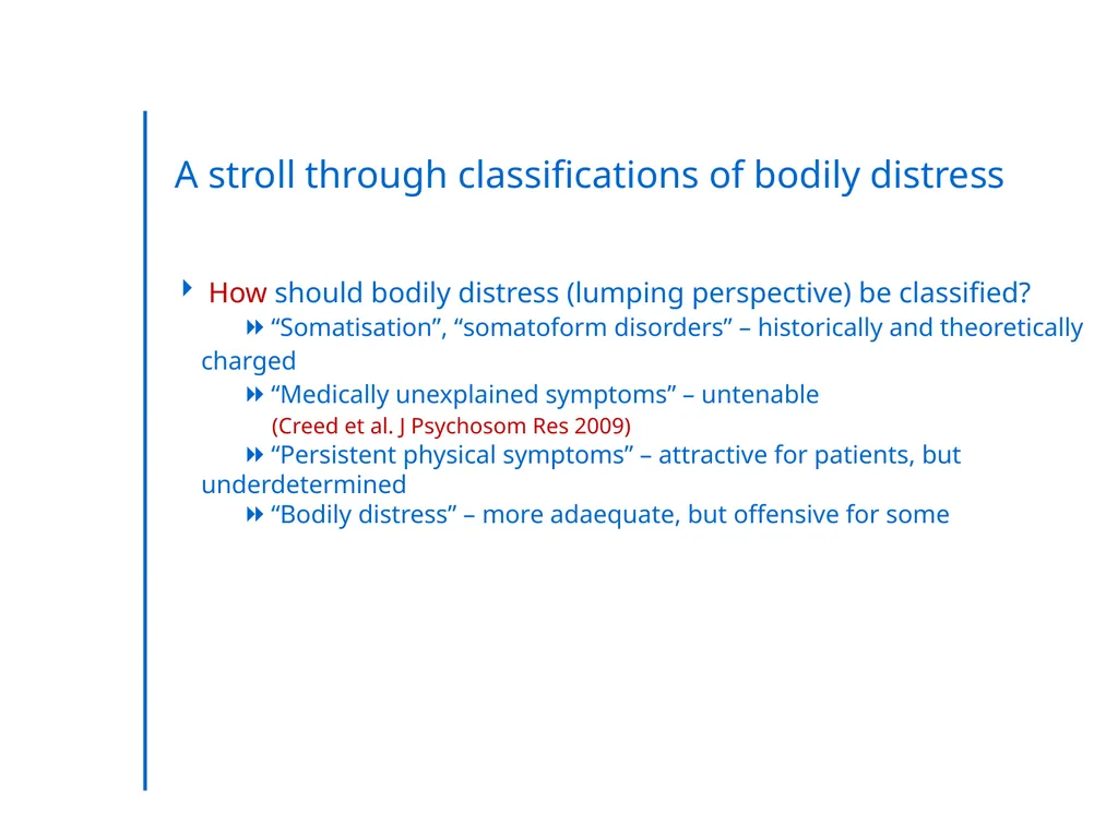 “Somatic Symptom Disorders in Primary Care” - slide 24 of 31