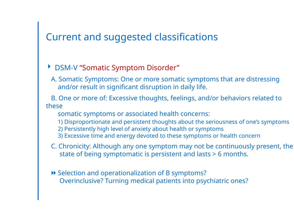 “Somatic Symptom Disorders in Primary Care” - slide 25 of 31