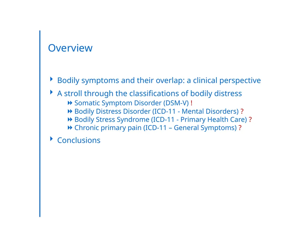 “Somatic Symptom Disorders in Primary Care” - slide 2 of 31