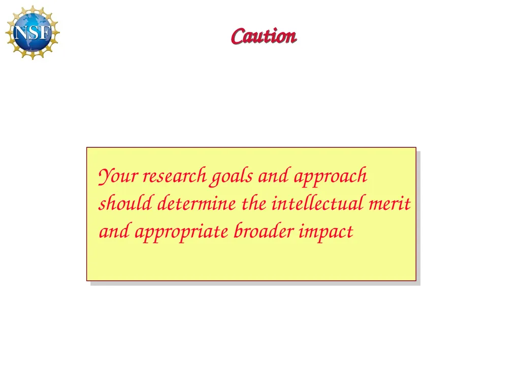 Competitive Proposal Writing 2011 CAREER Award - slide 64 of 94