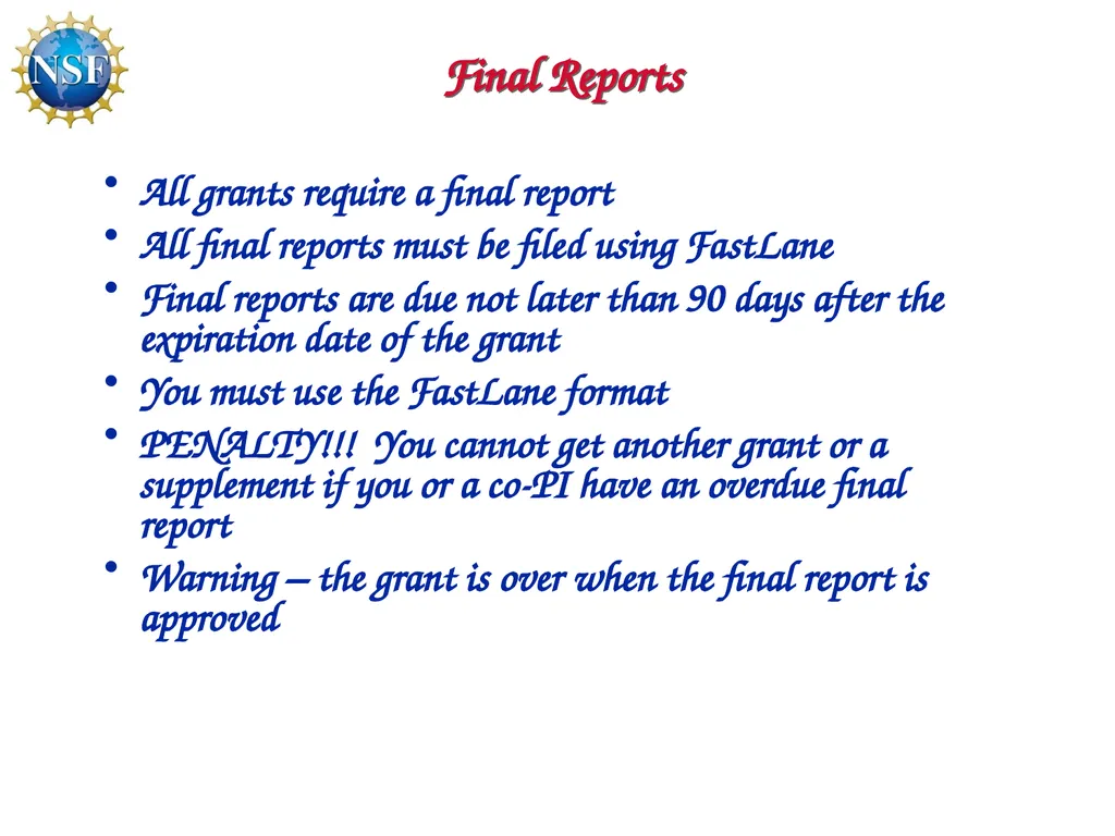 Competitive Proposal Writing 2011 CAREER Award - slide 84 of 94