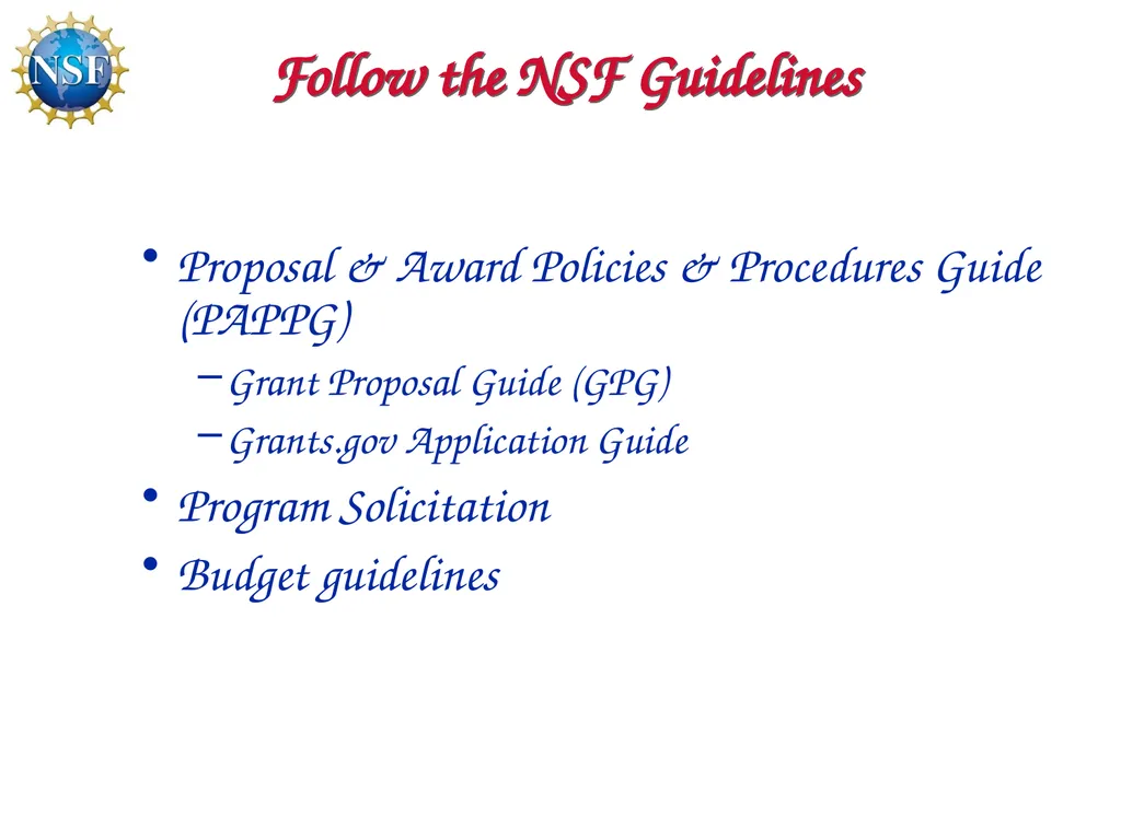 Competitive Proposal Writing 2011 CAREER Award - slide 21 of 94