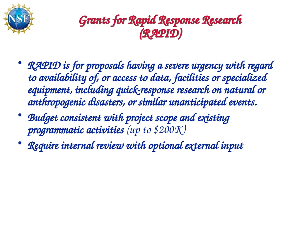 Competitive Proposal Writing 2011 CAREER Award - slide 16 of 94