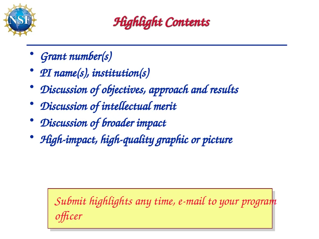 Competitive Proposal Writing 2011 CAREER Award - slide 89 of 94