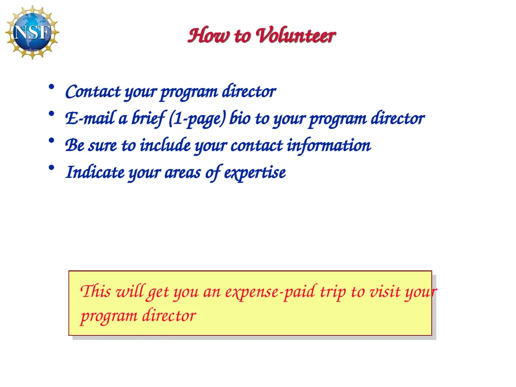 Competitive Proposal Writing 2011 CAREER Award - slide 92 of 94