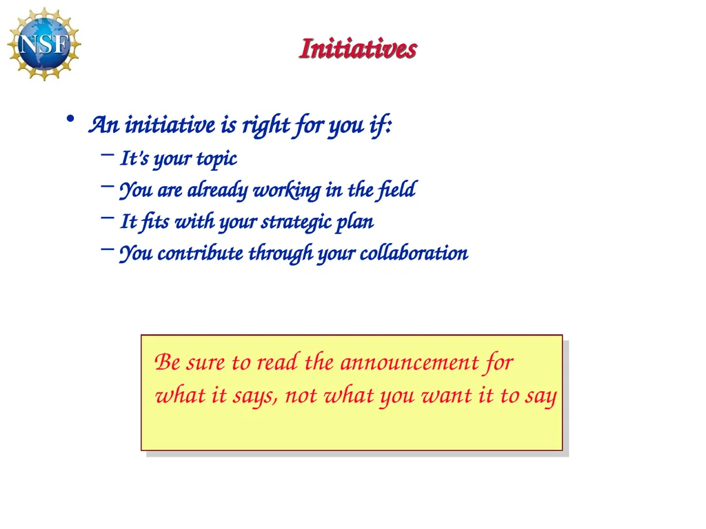 Competitive Proposal Writing 2011 CAREER Award - slide 11 of 94