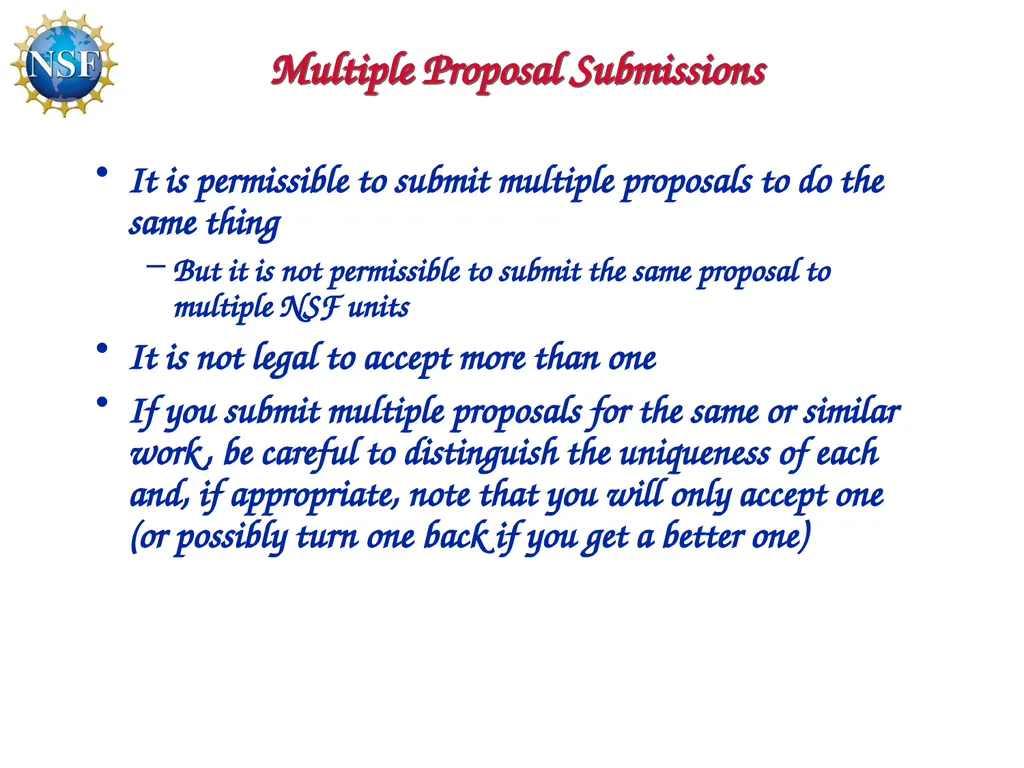 Competitive Proposal Writing 2011 CAREER Award - slide 72 of 94