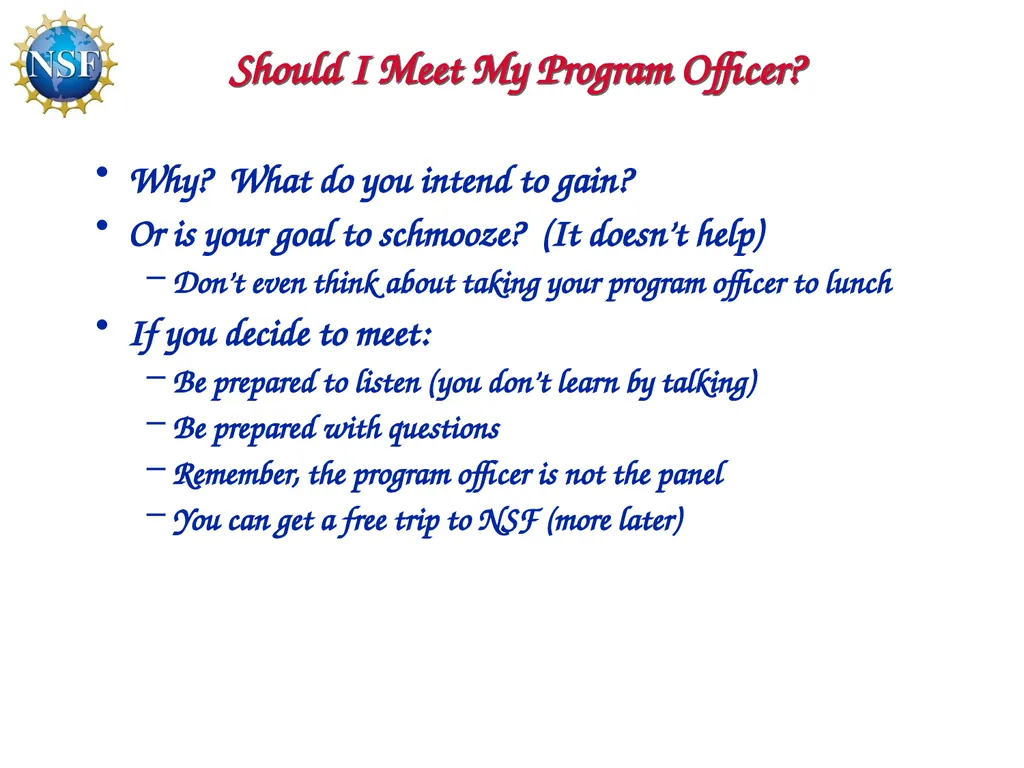 Competitive Proposal Writing 2011 CAREER Award - slide 48 of 94
