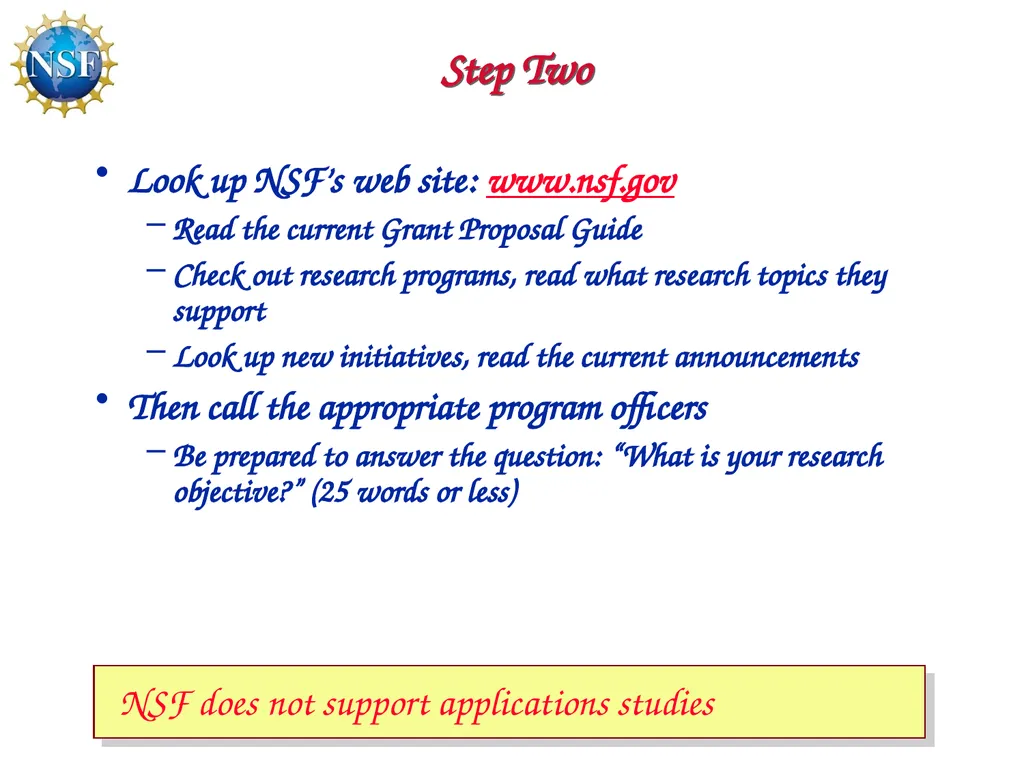 Competitive Proposal Writing 2011 CAREER Award - slide 44 of 94