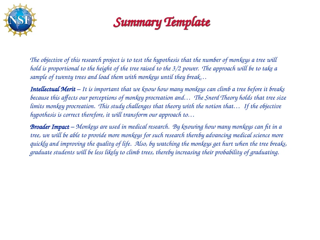 Competitive Proposal Writing 2011 CAREER Award - slide 54 of 94