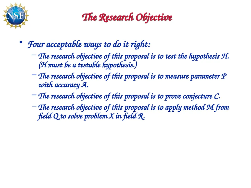 Competitive Proposal Writing 2011 CAREER Award - slide 36 of 94